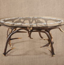 Ława z poroża jelenia