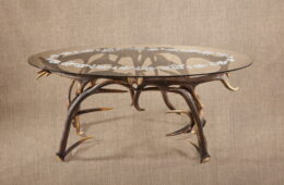 Ława z poroża jelenia