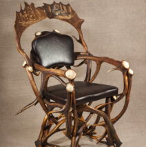 Fotel z poroża jelenia 4